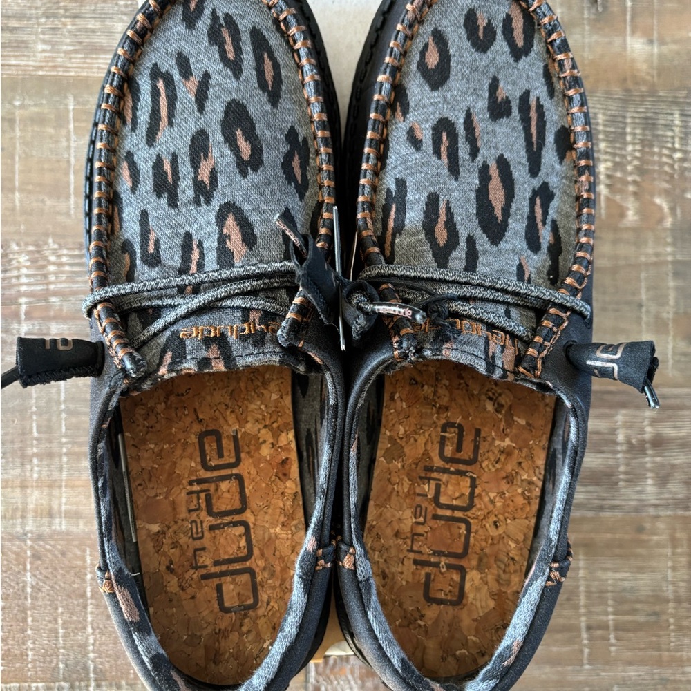 Hey Dudes cheetah Wendy shoes